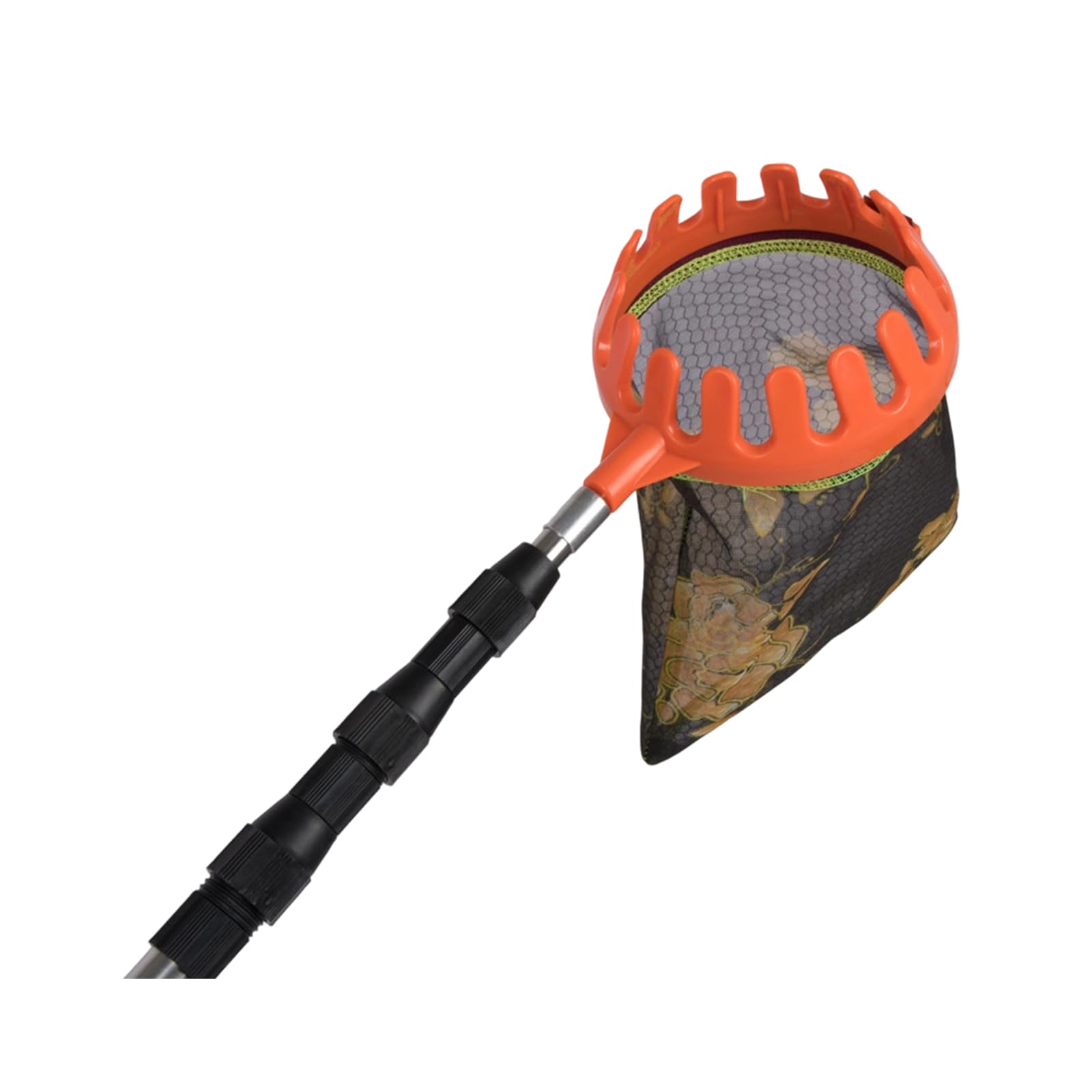 Tree Harvest Helper Head Catcher Bag with Removable Mesh Bag, Tool Ready Threaded Base, Garden Picking Frame for Home Growers Fruit Picking Basket Attachment Manual Harvest Net Tool Tree Picker Frame