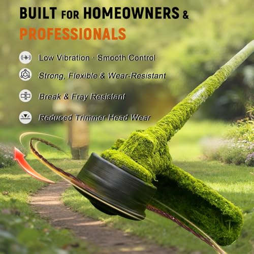 Weed Eater String .095" x 240ft Twisted Square Trimmer Line Spool for Grass - image 4