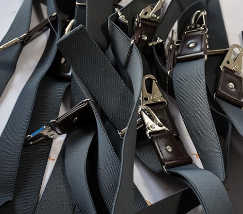 Image of Suspenders for Men with Snap Hooks Adjustable 1.4 inch Wide