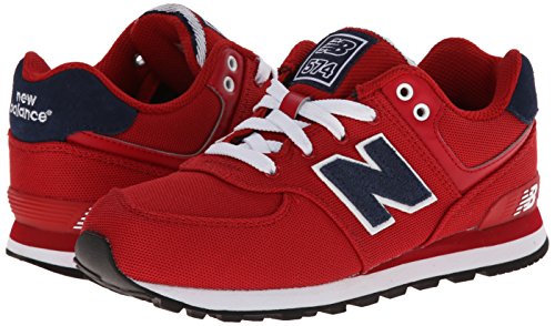 Image of New Balance Kid's 574 V1 Polo Sneaker, Chili Pepper /Saphire, 3 W US Little Kid (4-8 Years)