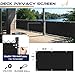 Windscreen4less 2.5' x 10' Balcony Privacy Fence Screen Mesh Windscreen Fencing Shield Cover for Apartment Deck Patio Yard Porch Pool Railings, Black