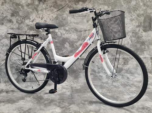 Generisch 26 Zoll Damencityrad SAFIRO 21-Gang Schaltung, Gepäckträger,...