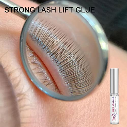 PERMANIA Wimpernlifting Kleber, Lash Lifting Kleber, Wimpernkleber Wasserfest-Schnell trocknend, hält 6 Wochen (7ml)