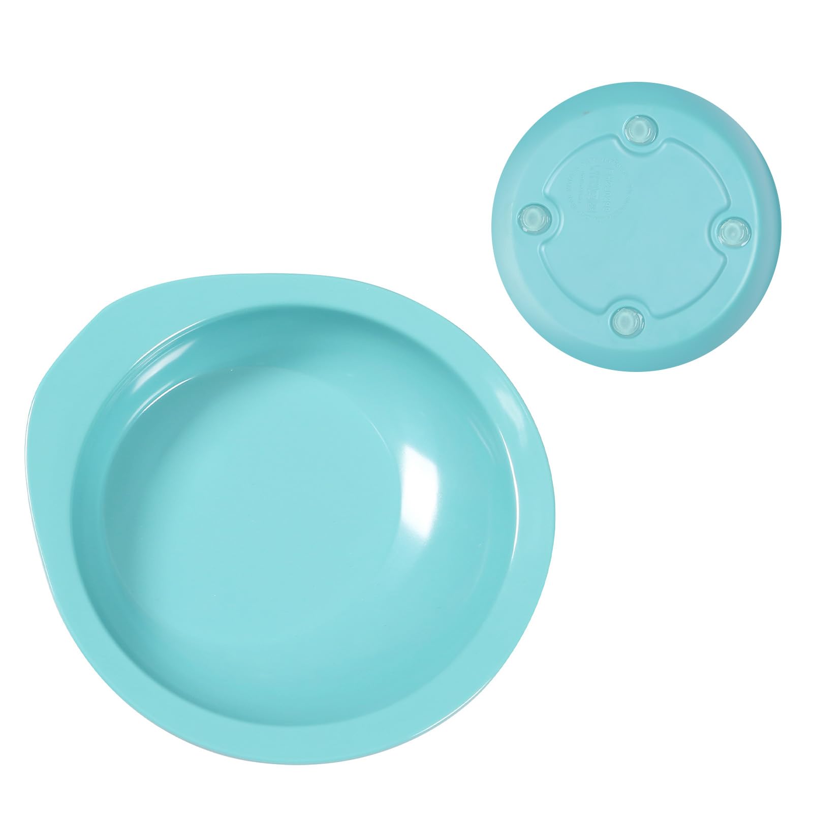 Adaptive Utensils Weighted Non-slip Scoop Divided Plate,Parkinsons Products,Dementia Living Aids, Eating Equipment for Disabled/Elderly/Tremors/Patients (Bowl-Pack of 1)