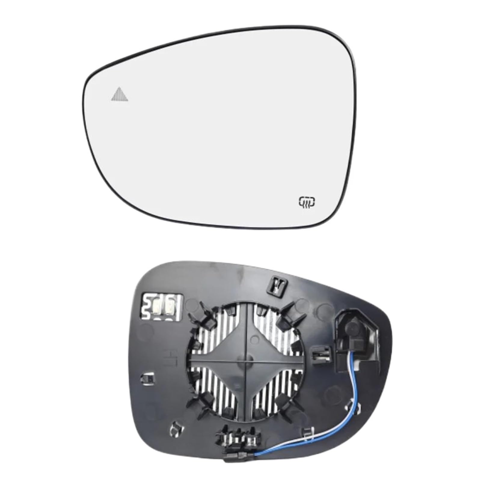 Vetro Specchio Retrovisore per Chrysler per Pacifica 2017-2025 per Voyager 2020-2022 Sinistra Lato Destro Ala Riscaldata Vetro Specchietto Retrovisore Blind Spot Riscaldato(Left)