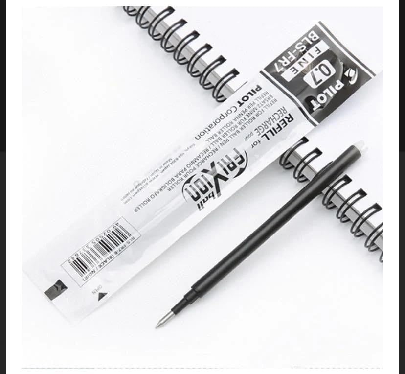 Image of MADHAVI STATIONERS Pilot Friixiion Refill 0.7mm - (Pack of 6) (Blue Ink)