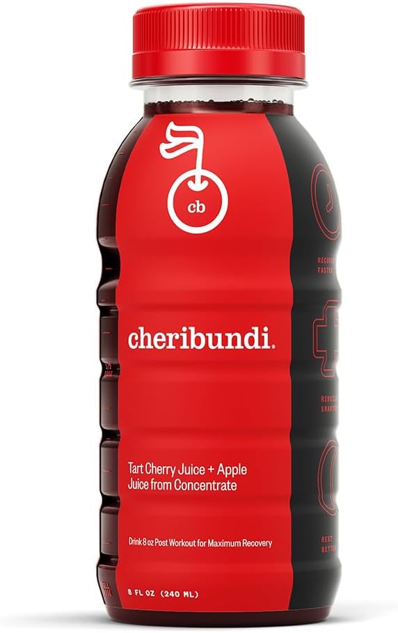 Tart Cherry Juice Original | Tart Cherry Sweetened with Apple Juice | Athletes Recovery Drink | Promotes Restorative Sleep, Muscle Recovery & Boosts Performance | 8 floz (12 Pack)