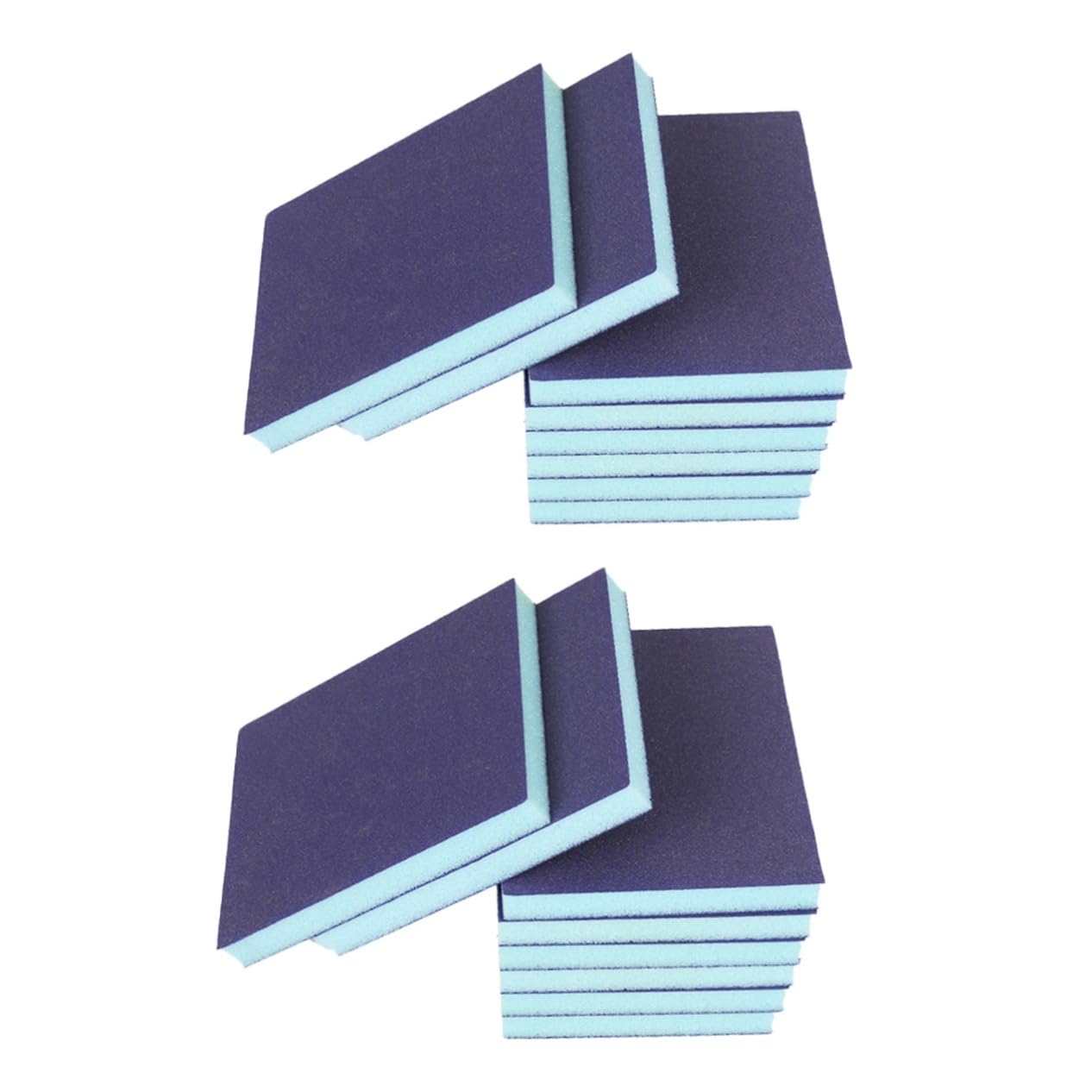 Generic 16 Pcs Abrasive Sponge Block Wet and Dry Sanding Blocks Grinding Block Sanding Sponge Block Polishing Descaling Clean Block Abrasion Block Blue Sponges Double Sided U.k.