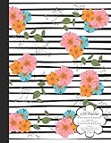  Pastel Flowers & Stripes 2019 Planner Organize Your Weekly, Monthly, & Daily Agenda: Features Year at a Glance Calendar, List of Holidays, Motivational Quotes and Plenty of Note Space [Idioma Inglés]