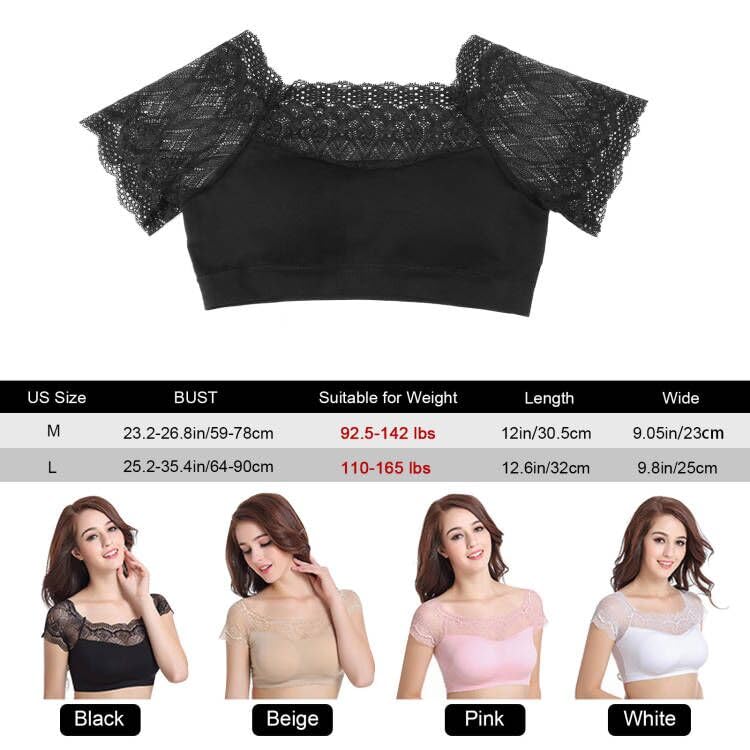 Image of DRESHOW Lace Bralette Tank Tops Wireless Bra Lace Crop Top Removeable Pads Yoga Sports Bra Undershirt for Women & Teens