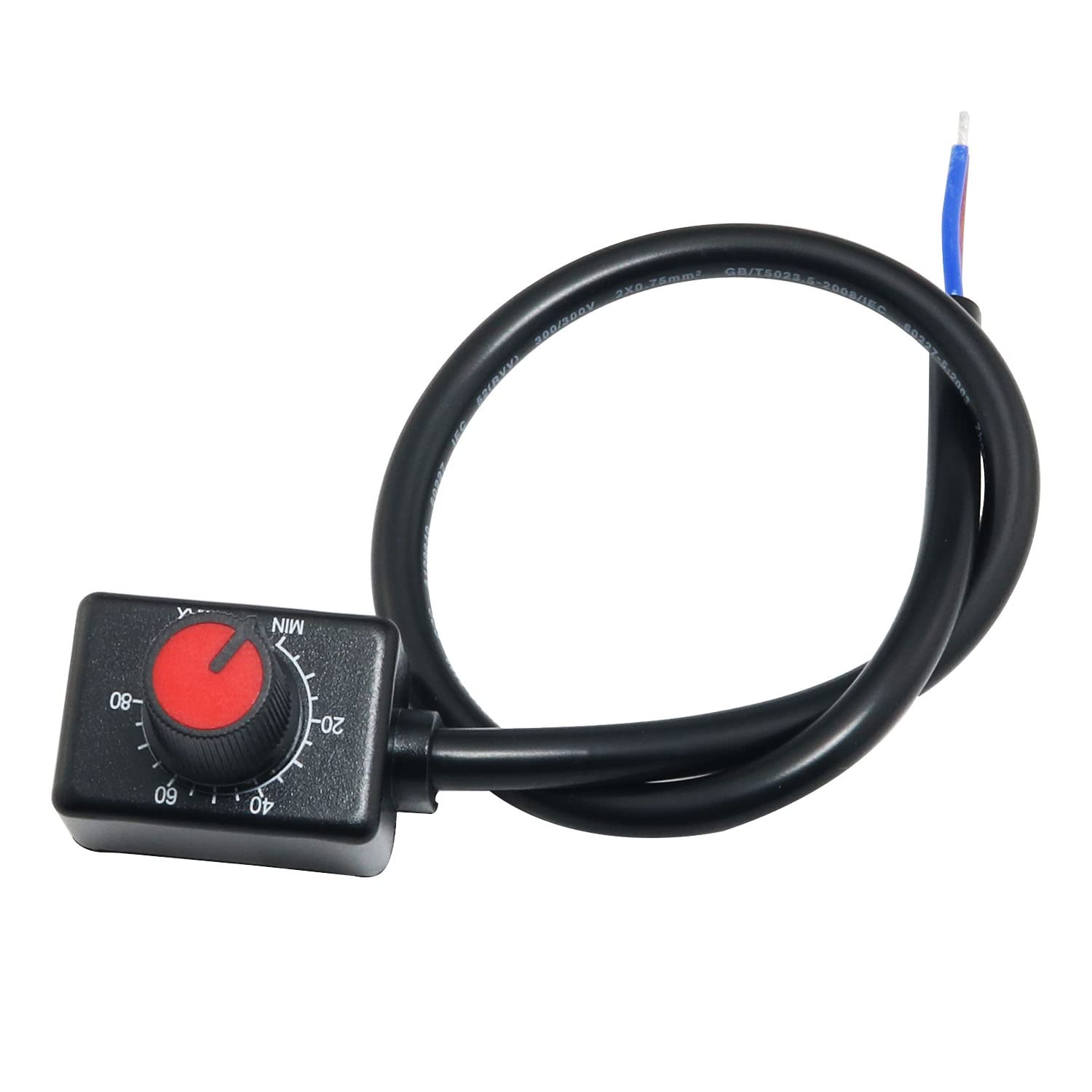 DC0/1-10V Knob LED Dimmer Mini Controller Rotary Switch Passive Dimmer PWM Dimming for 0-10V or 1-10V Dimmable Electronic LED Driver, Black