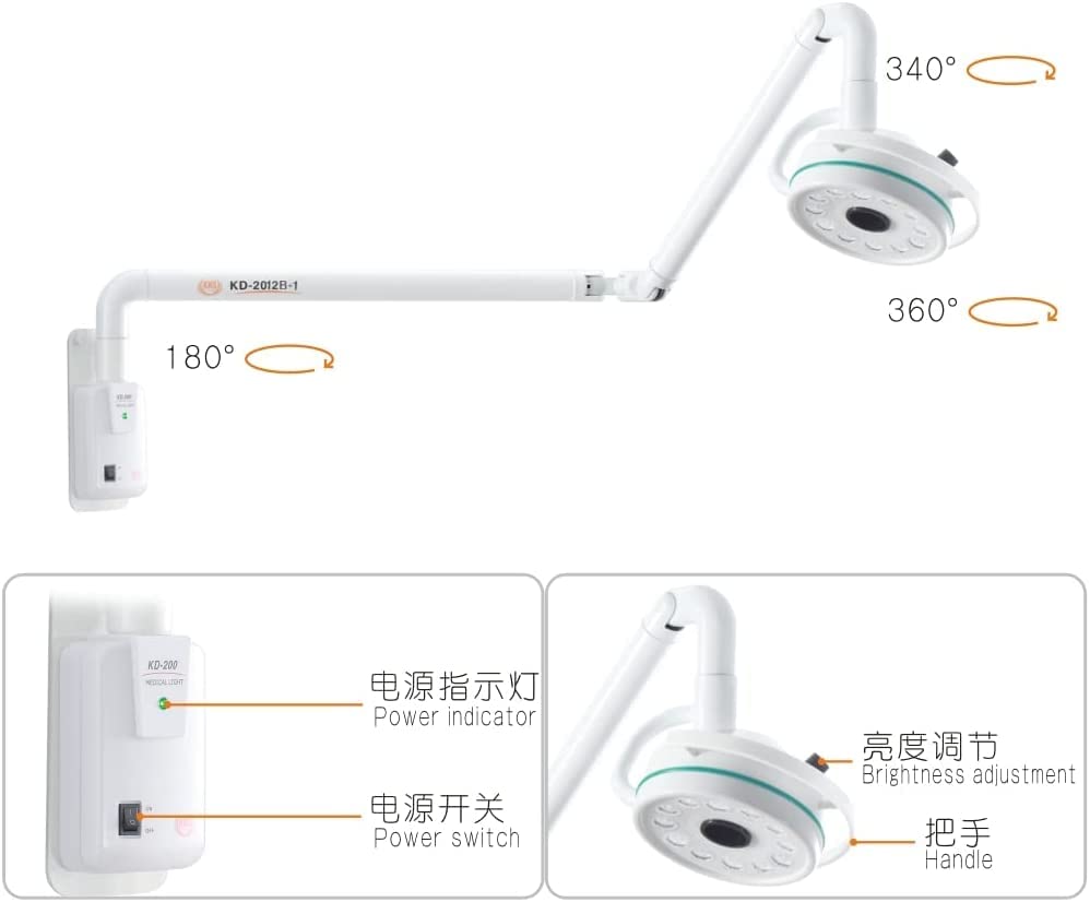 Amazon.com: ZGOOD KD-2012B-1 36W Hanging LED Surgical Oral Exam