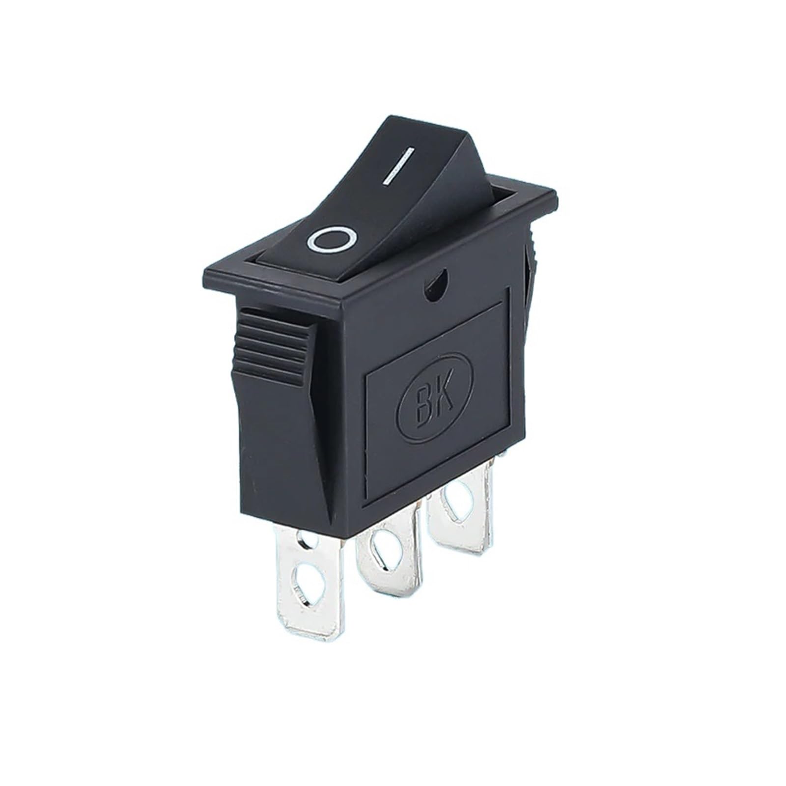 Interrupteur de bateau KCD3 noir à 2 broches et 2 vitesses 15A 250V lot de 5 pièces