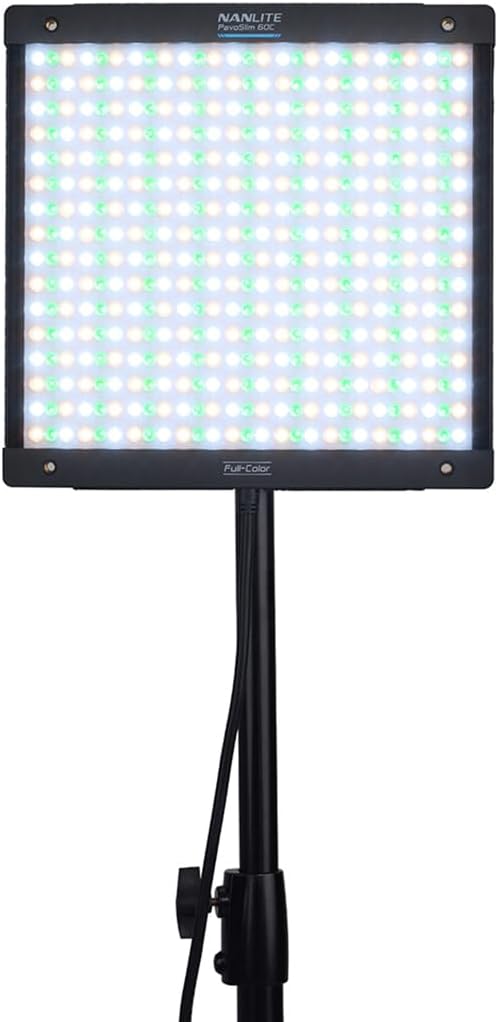 NanLite PavoSlim 60C 1x1 60W RGBWW LED Panel Light with CRMX