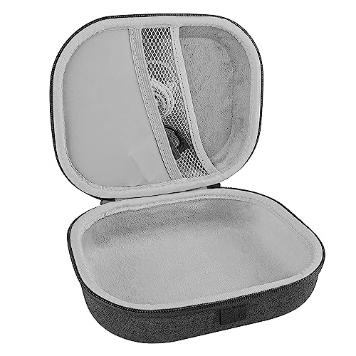 Image of Geekria Shield Headphones Case Compatible with Bose QC Ultra II, Soundcore Space Q45, Skullcandy Crusher ANC 2 and More, Replacement Hard Shell Travel Carrying Bag with Cable Storage (Grey)