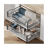 Migliora la tua cucina nization: i nostri cestini estraibili sono dotati di ringhiere rialzate per riporre in modo sicuro pentole, padelle, barattoli per spezie e bottiglie alte. Progettati per un facile accesso, questi cestini aiutano a massimizzare lo spazio dell'armadio mantenendo i tuoi oggetti essenziali ordinatamente in posizione. Perfetto per creare un ambiente cucina ordinato ed efficiente.