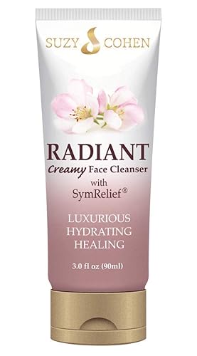 Script Essentials Limpiador cremoso radiante con SymRelief por Suzy Cohen  Lujosa solución curativa hidratante para pieles problemáticas  Perfecto