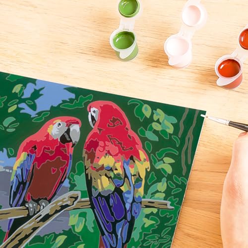 CreArt Kids 31x21cm Perroquets Kit de peinture par numéros Numéro d'Art Dès 25854 Ravensburger - vue 10