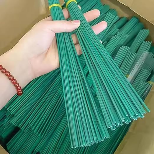 Green Coated Stem Wire for DIY Flower Making | Durable Floral Craft Wires for Artificial Flower Stems & Creative Projects | Ideal for Flower Arrangements and Craft Work (Pack of 25, 2mm)-image-43