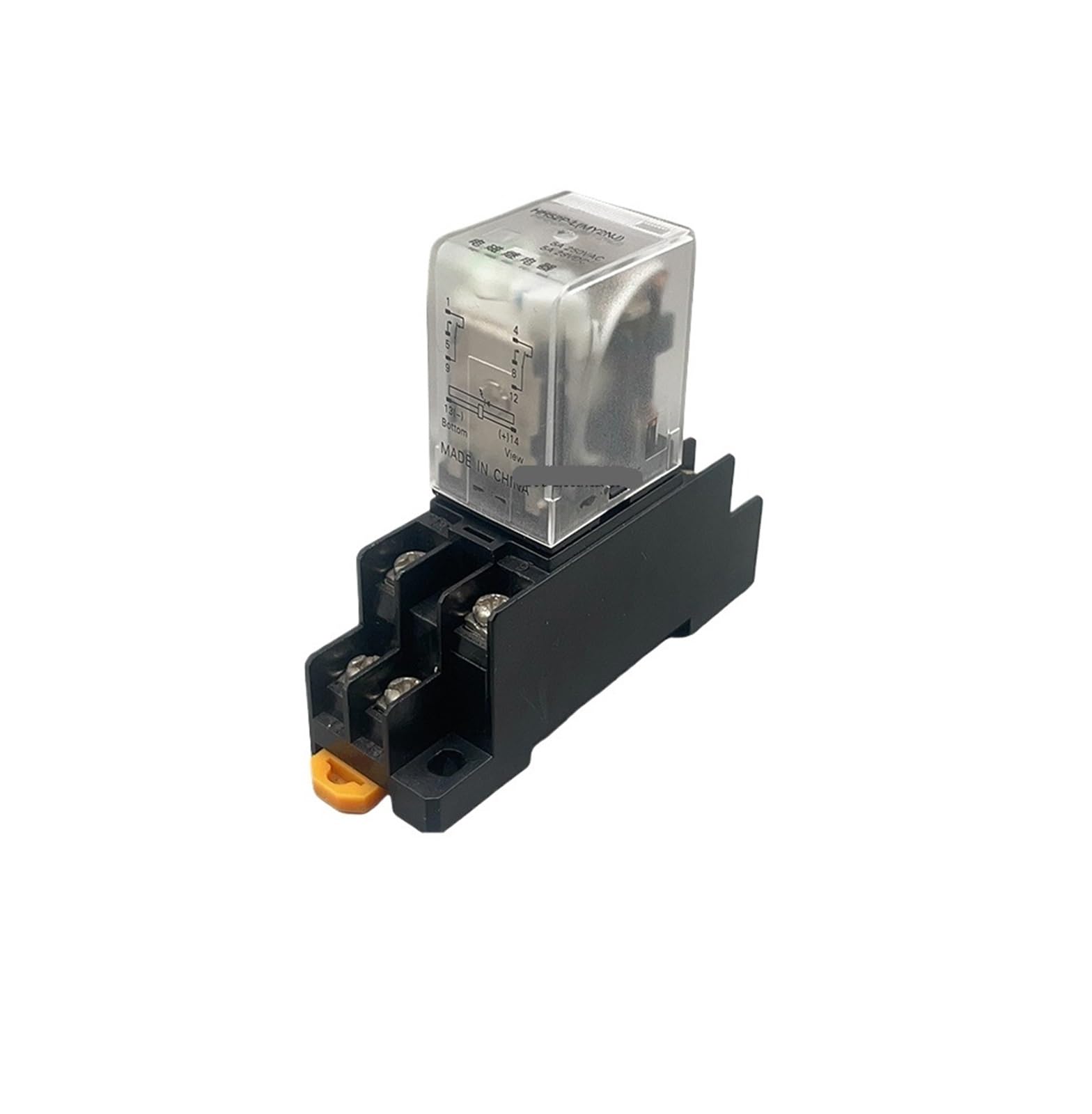 10 juegos de bobina de relé de potencia relé de uso General relés 12v/24v AC 110v/220v interruptor de relé con Base de enchufe(DC,110V)
