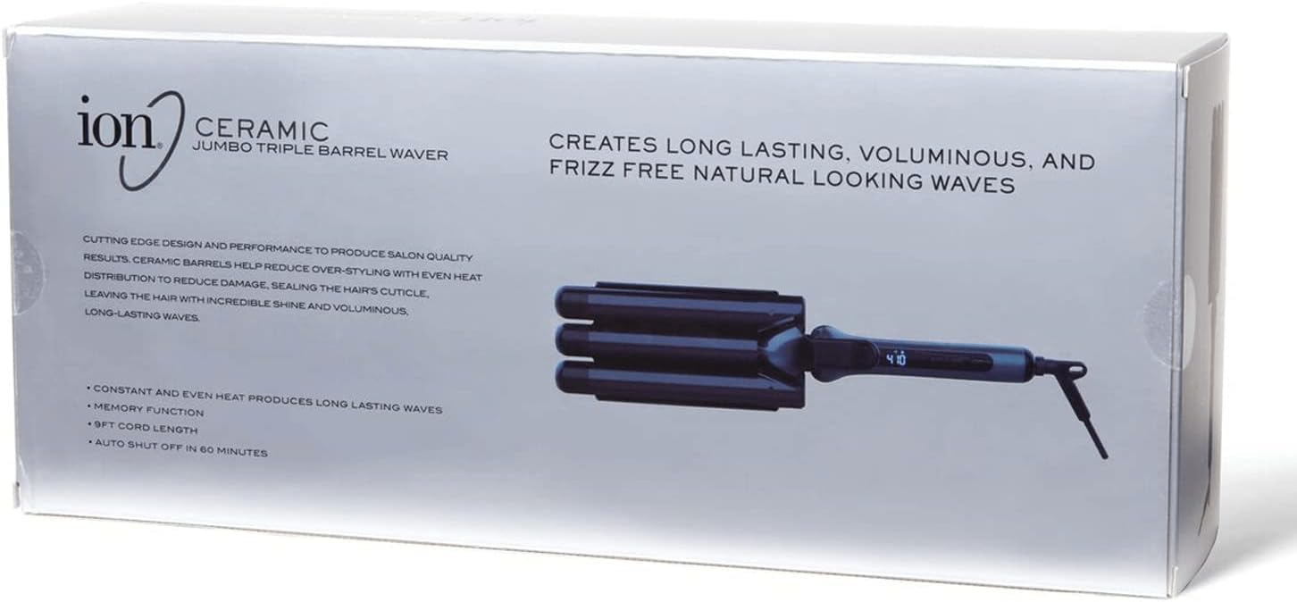 Ion Ceramic Jumbo Triple Barrel Waver