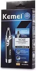 KEMEI Aparador de Pelos Elétrico Original KM-6512 para Trimming do Nariz, Unissex, todos os idades