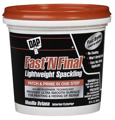 DAP Fast 'N Final Ready to Use White Lightweight Spackling Compound 1 qt.