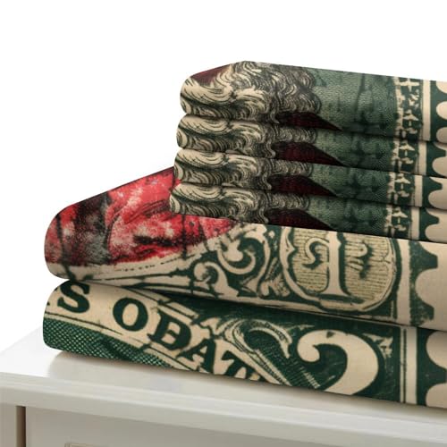 Housse de couette Noël microfibre king parure lit 3 pièces