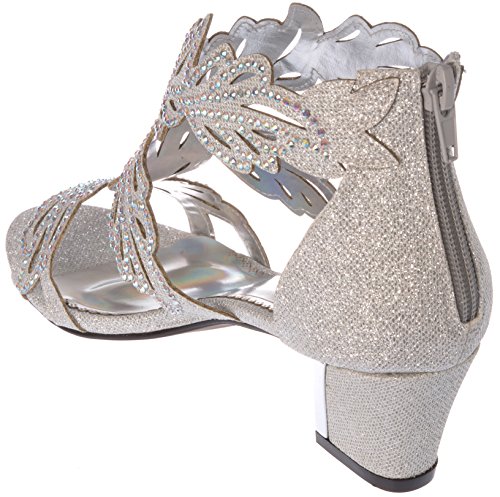 Womens Evening Sandal Rhinestone Dress-Shoes lime03 - Image 3