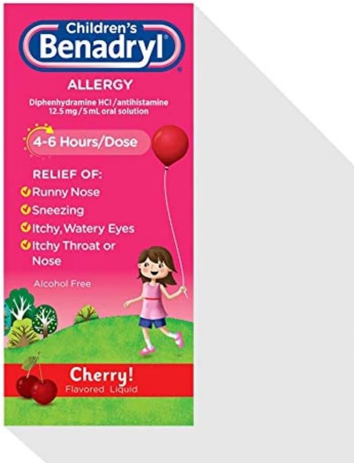 Benadryl Allergy, Childrens Liquid, 8 oz