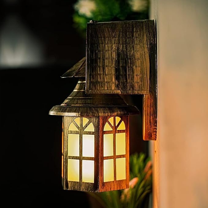 Image of GreyWings Copper Antique Iron Wall Light for Home & Outdoor - Vintage Lantern Design, (Bulb is not Included) Decorative Sconce Lamp, Pack of 2