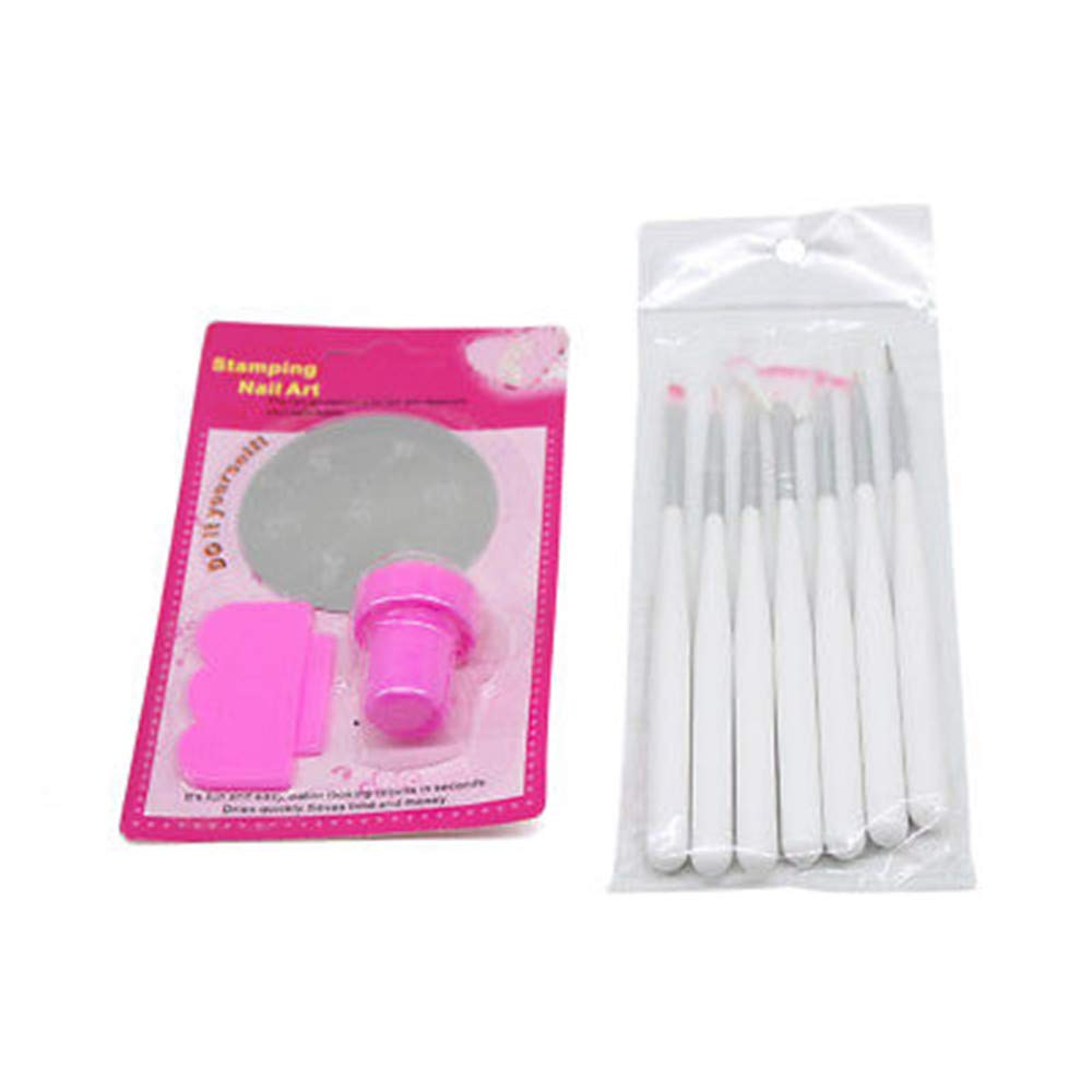 Nagelstudio UV Gel Set Einsteigerse UV Lampe Nailart Nageldesign Starterkit 36W Lichttherapiegerät Gel Nagel Set für künstliche Fingernägel und Anfänger mit UV Farbgel, Nail Art, Nail Polish