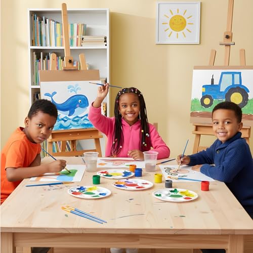 Image of Kifmurase 20 Pack /200Pcs Acrylic Paint Brushe Set,Nylon Hair Paint Brushe