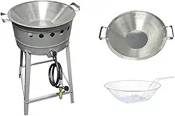 Fritador à Gás Alta Pressão + Tacho 16 Alumínio + Cesto