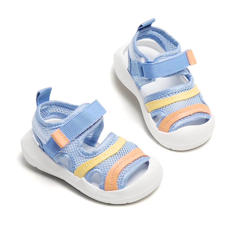 OAISNIT Baby Boys Girls Sports Sandals Lightweight Anti-Slip Rubber Sole Beach Aquatic Water Shoes Summer Toddler First Walking Shoe
