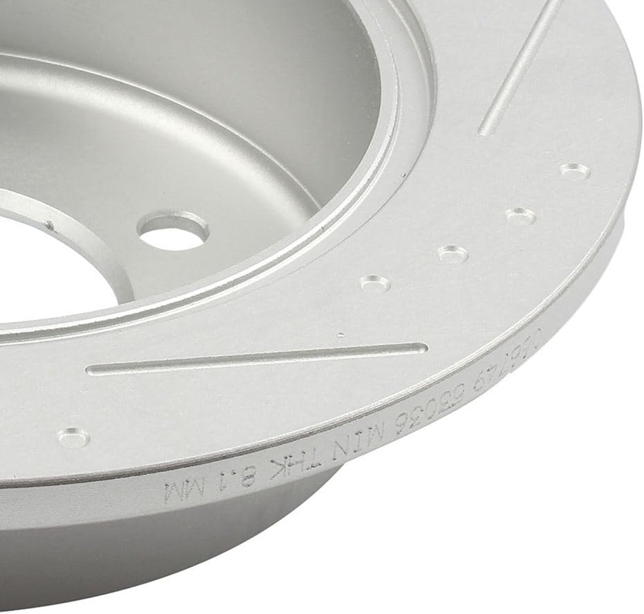 ECCPP 53036 2pcs Rear Solid Disc Brake Rotors 262mm Fit For Chrysler 200 2011-2014,For Chrysler Sebring 2007-2010,For Dodge Avenger 2008-2014,For Dodge Caliber 2007-2012,For Jeep Compass 2007-2017