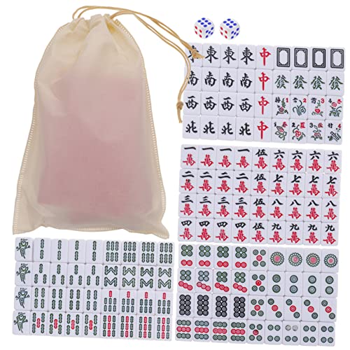 Jeu de mahjong miniature de voyage Beaupretty complet avec accessoires