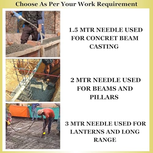 Image of 1260 -WTT Electric Concrete Vibrator 35mm Handheld Cement Soil Mixer Built-in Cement Vibrator Construction Tools with 1.5 needle B2