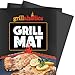 Grillaholics Grill Mat - Set of 2 Non Stick BBQ Grilling Mats - Heavy Duty, Reusable, and Easy to Clean - Extended Warranty