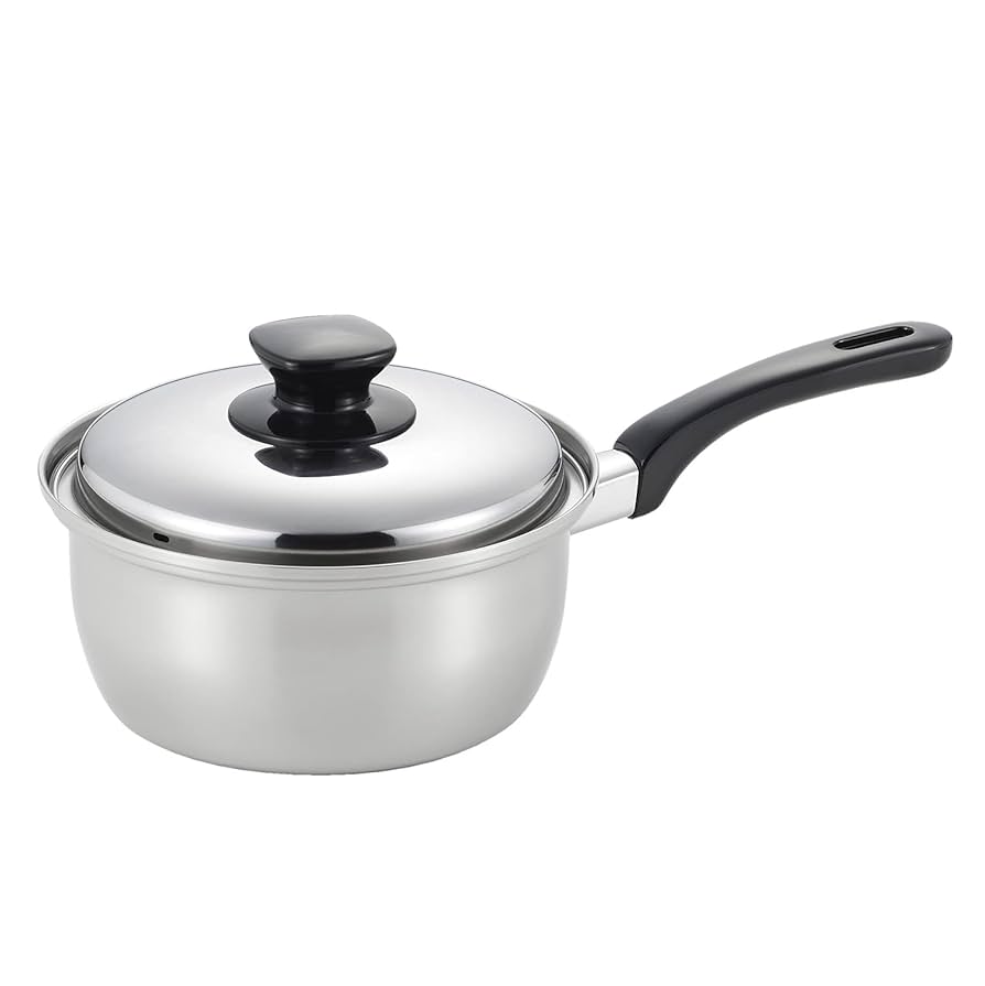 Amazon｜ベストコ IH 片手鍋 ソースパン ステンレス 3層鋼 18cm