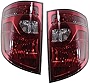 Garage-Pro Tail Light Lens and Housing Compatible with 2009-2014 Honda Ridgeline Set of 2, Driver and Passenger Side, Clear & Red Lens