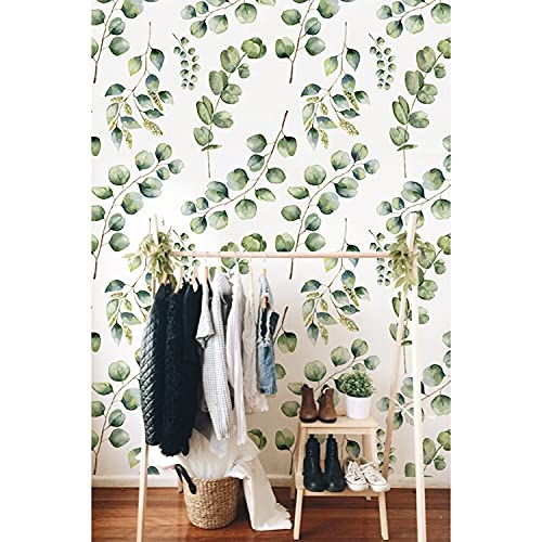 Fotomurale autoadhesivo de eucalipto floral Coloray Magic-Stick lavable para pared de 208x146 cm 2