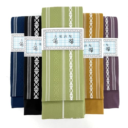 E-BOGU Traditional Japanese Kaku OBI Belt for Iaido (Made in Japan), One Size fits All, Available in Black, Gray, Navy Blue, White, and Green (Green) - Thumbnail 5