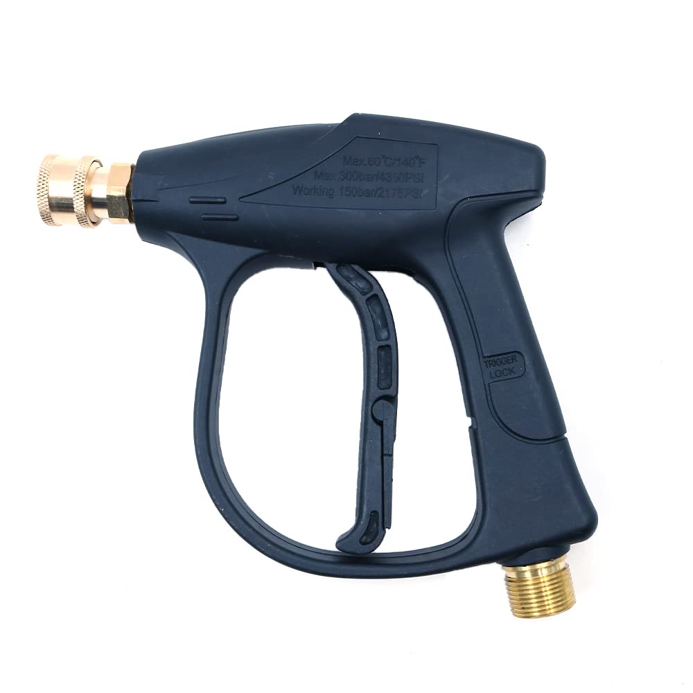 Foam Cannon M22 Gun Kit 1L Snow Foam Lanze Foam Blaster High Pressure Car Washer Gun Adjustable Jet Wash Quick Release, 3000 PSI, with 5 Nozzle Tips