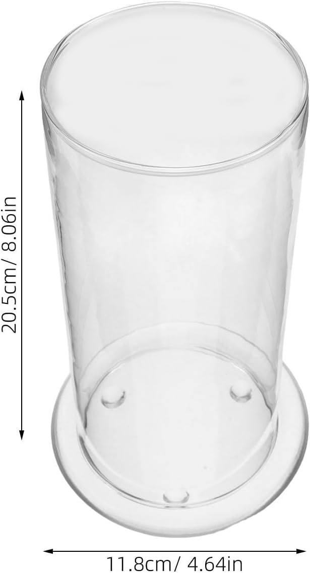 Modern Hurricane Candle Holder Glass Cylinder Round Shape for Wedding Table Centerpiece Arrangements, Easy Maintenance and Enhances Candle Brightness, Sleek Minimalist Design