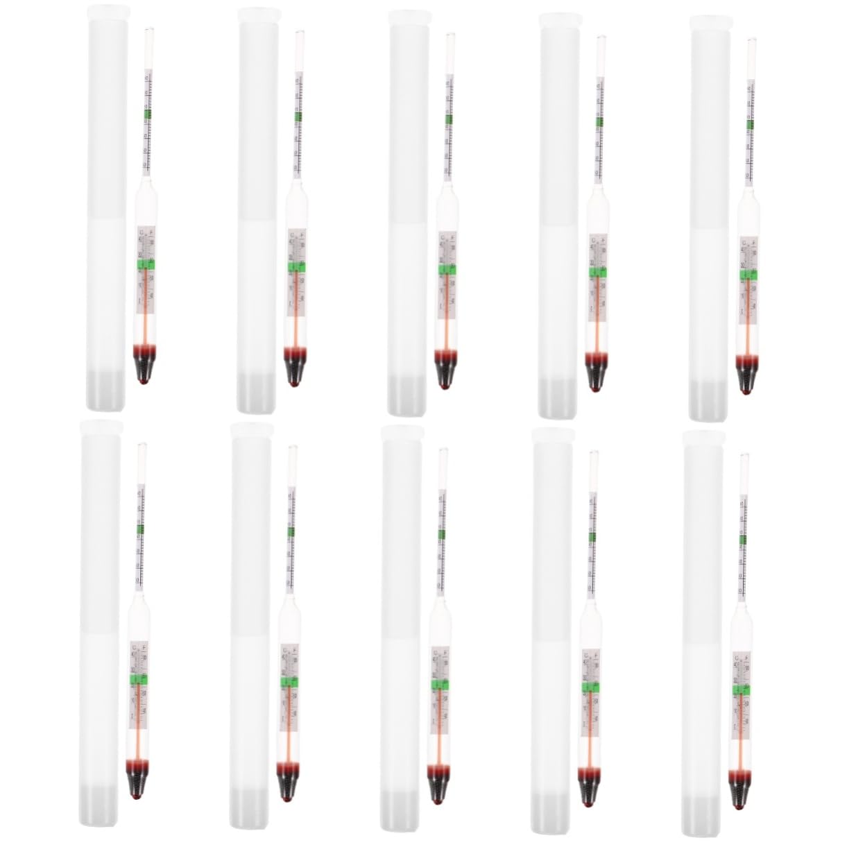 Toyvian 10 Sätze Meerwasserzähler Aquarium Fisch Tank Tester Meersalz Fisch Tank Meerwasser Marine Tank Tester Hydrometer Salz Fisch Tanks Gauge Dichte Glas