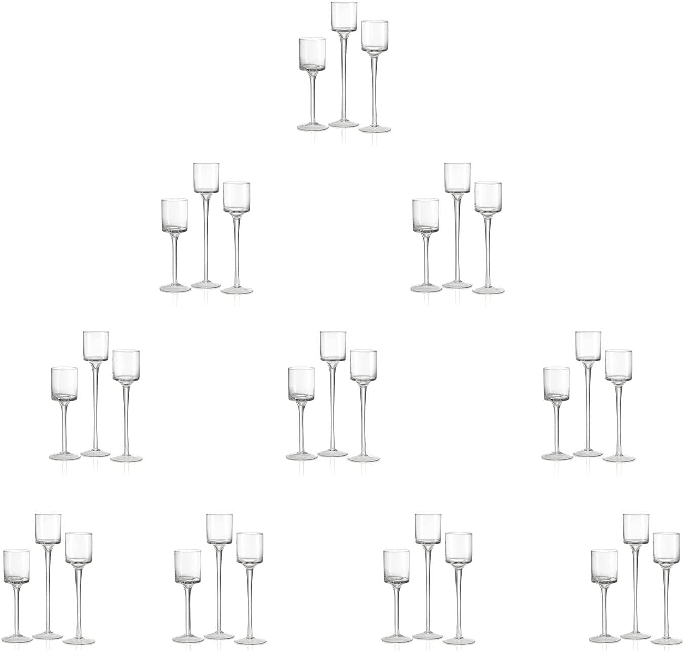 Hurricane Candle Holder Glass Tealight Tall High Tea Light