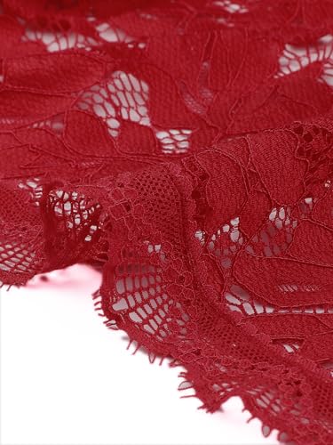 Image of Allegra K Lace Shrug for Women's Victorian Gothic Tie Neck Wedding Bolero for Evening Dresses