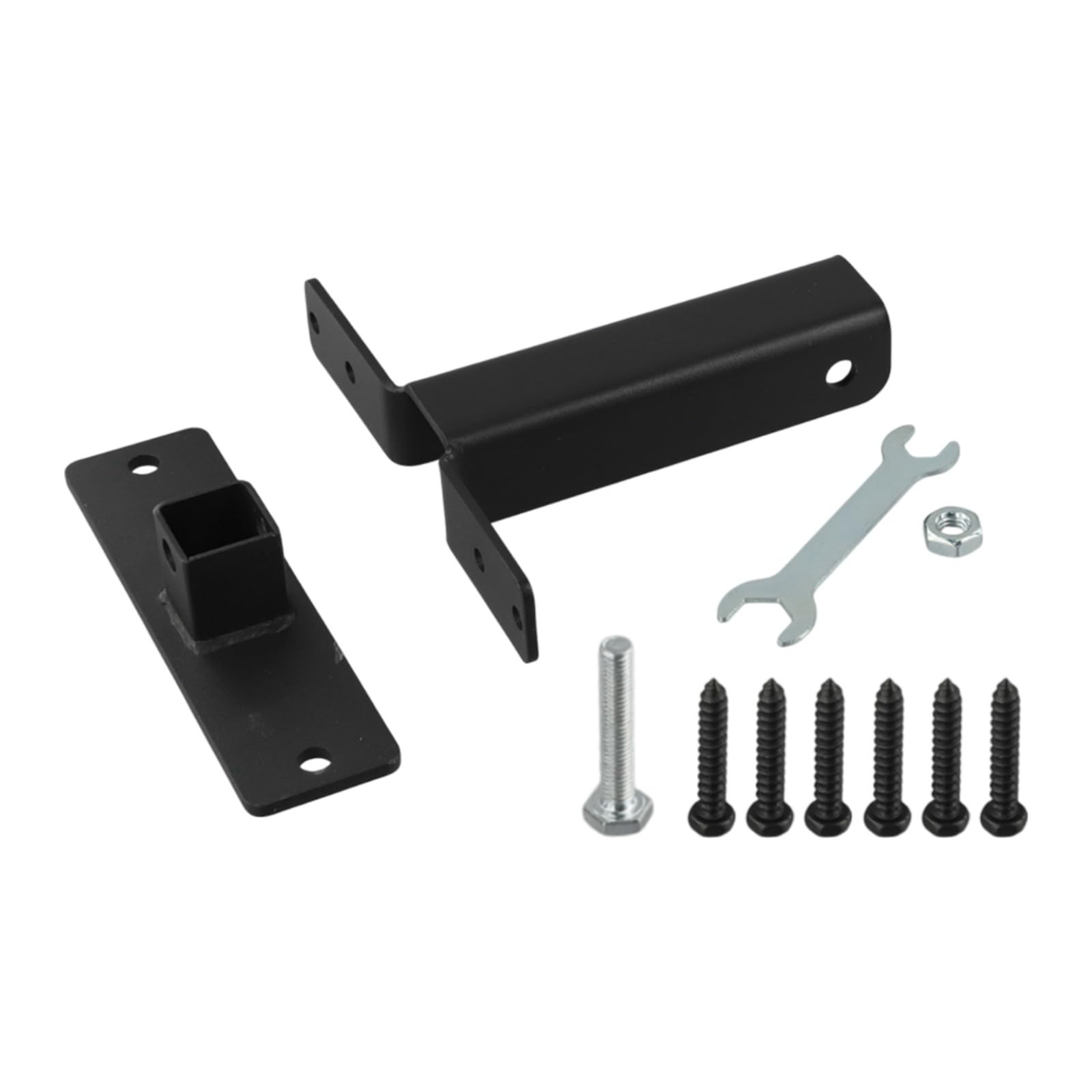 Heavy Du - Juego de soportes ajustables para elevadores de techo, soporte de acero inoxidable de 0 a 90° para estructuras de madera de pera, cenador y pabellón, color negro h