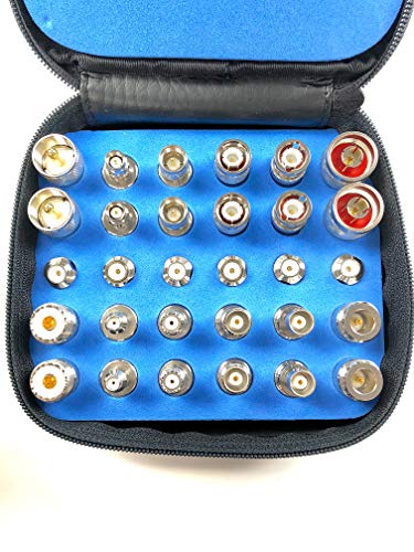 ConnectoRF 30pcs RF Coaxial Universal Adapter Kit N TNC SMA BNC UHF Mini-UHF (kit only (no Cable))